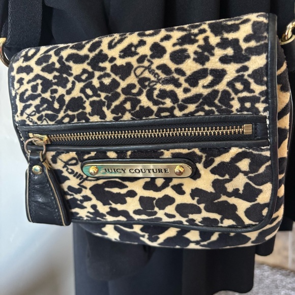 Juicy Couture Handbags - JUICY COUTURE, VINTAGE Leopard Print Crossbody Bag, EUC